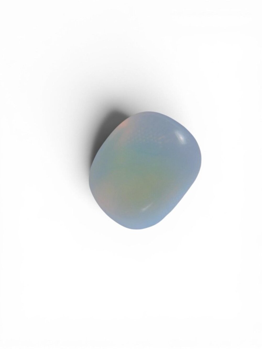 Opalite Cabochon Milky Glass Crystal Tumbled Stone 0.3 oz Gemstone Healing - Picture 1 of 10